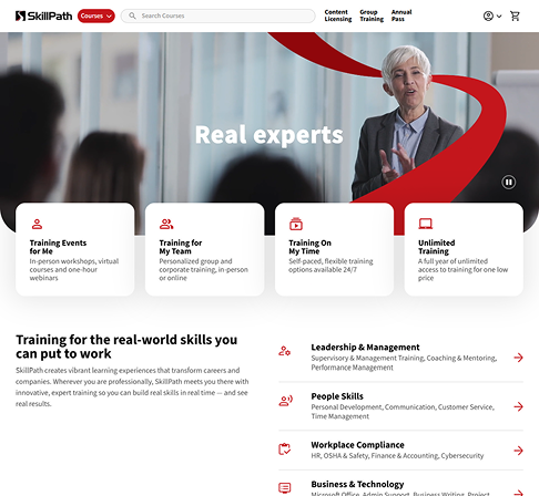 SkillPath main page